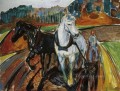 horse team 1919 Edvard Munch Expressionism